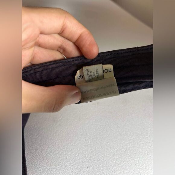 Vintage Universal Studios Black Gray Sun Visor Adjustable Hat Cap GUC - Picture 9 of 14